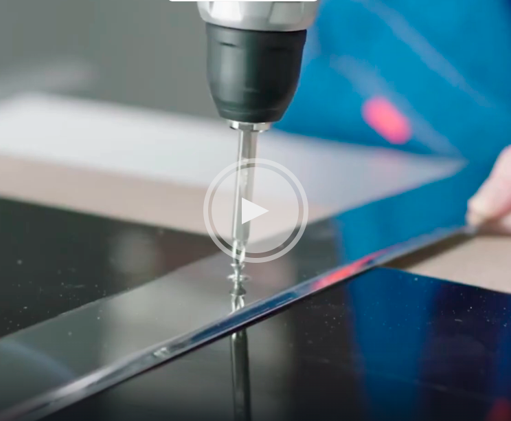 Монтаж порога из нержавеющей стали