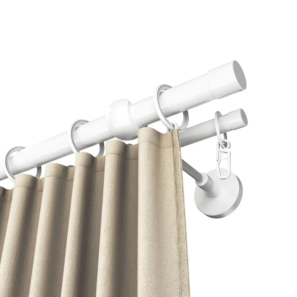 Карниз двухрядный кованый УЮТ d16мм 2,0м Белый