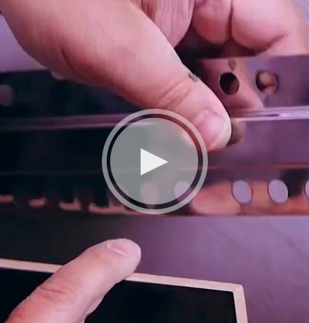 Монтаж профиля из нержавеющей стали