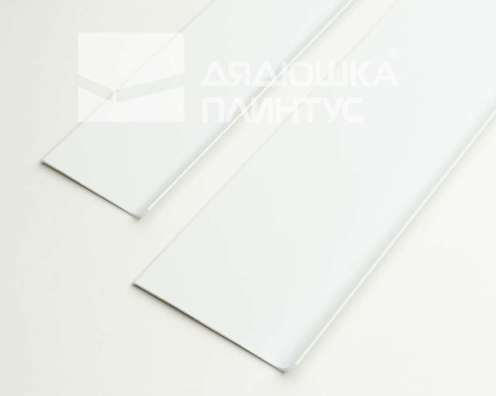 Плинтус алюминиевый Волшебная Палочка 60 мм 3,0 м Белый глянец