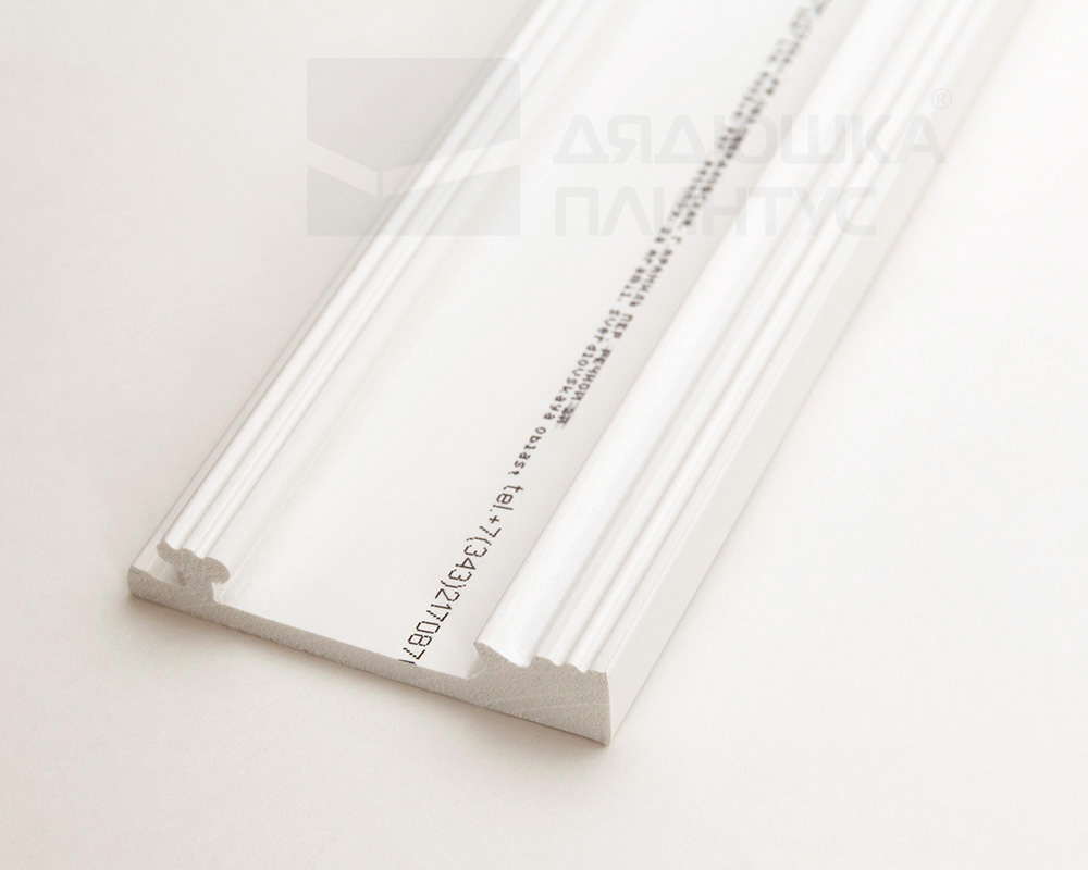 Плинтус СОЛИД 1 UHD 19/80С 80*15*2000 Белый под покраску