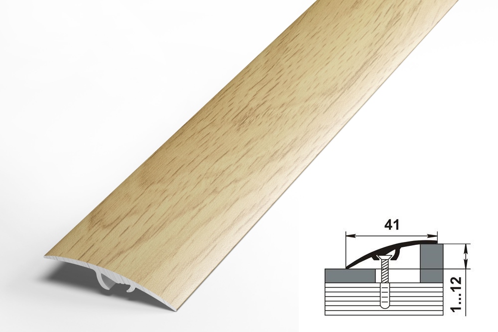 Порог разноуровневый ПР 06.2700.2R148 Дуб петровский