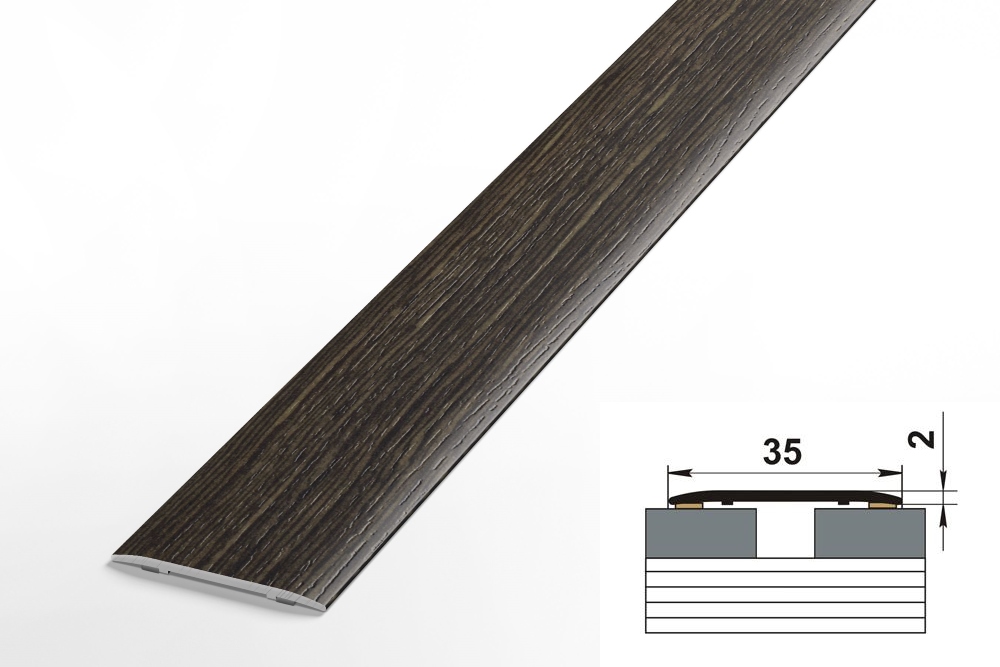 Порог одноуровневый ЛС 35.1800.4021 Венге танзанский