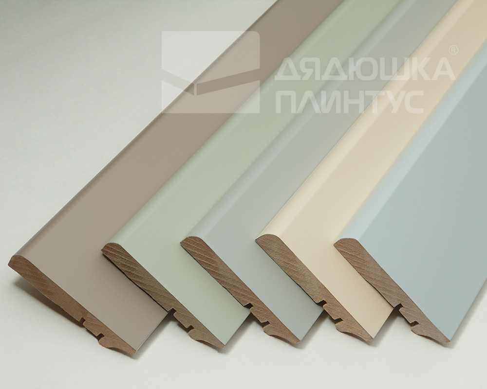 Плинтус МДФ Волшебная палочка 81402 81мм 2,4м.  Окрашенная. NCS 4005Y20R