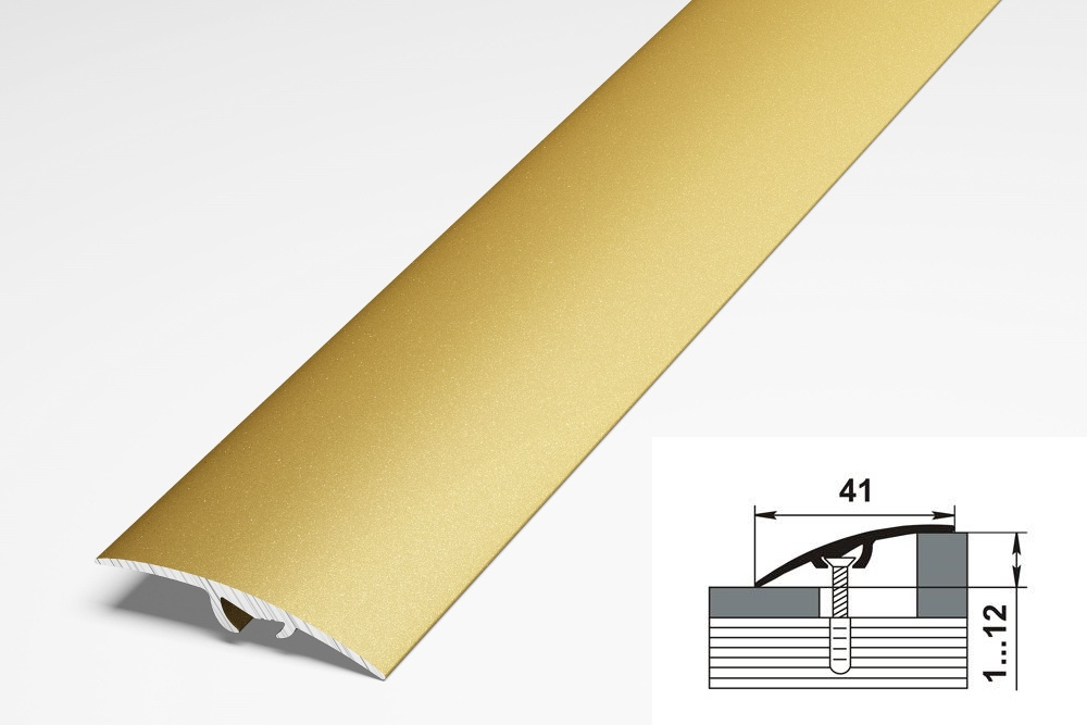 Порог разноуровневый ПР 06.2700.02 Золото