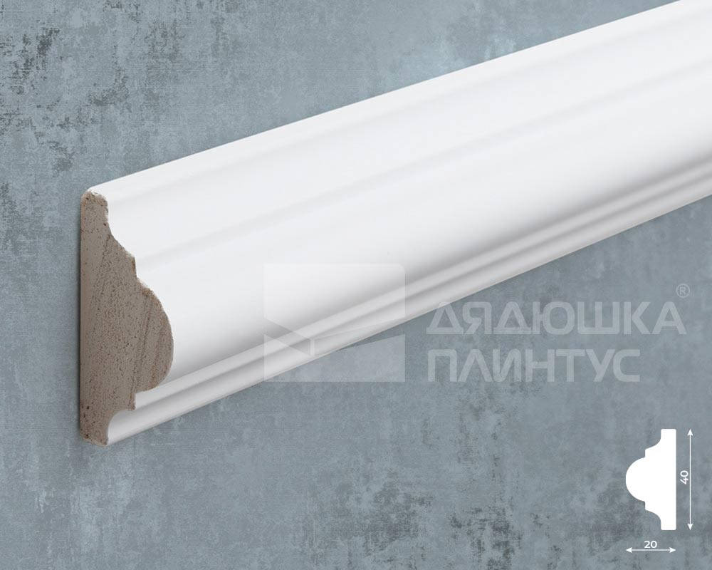Молдинг Волшебная палочка MSST 107 38*18*2000мм Белый под покраску
