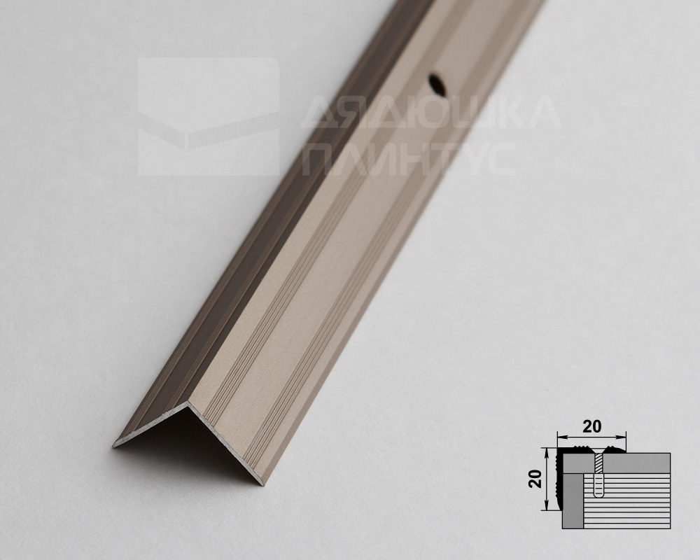 Порог угловой ПУ 05.2700.242л Шампань