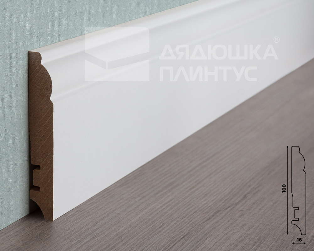 Плинтус МДФ ХАННАХОЛЗ 100401 100мм 2,4м. Окраска включена в стоимость
