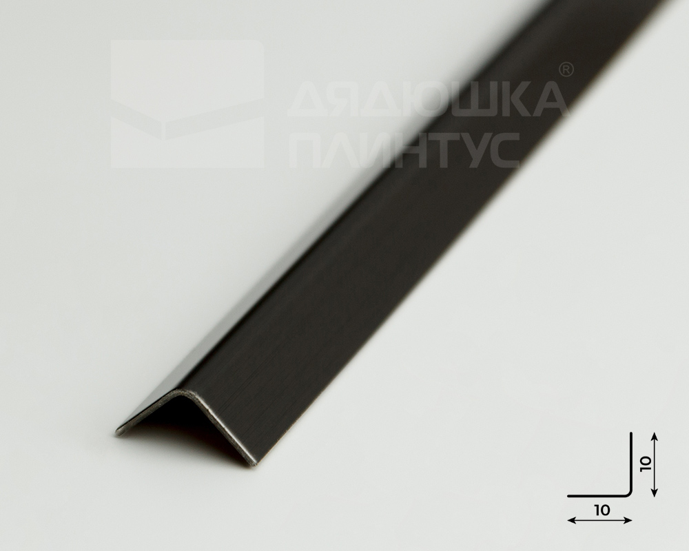 Профиль окантовочный ПУ 10НСВ(304).2700.015 2,7 м Черный
