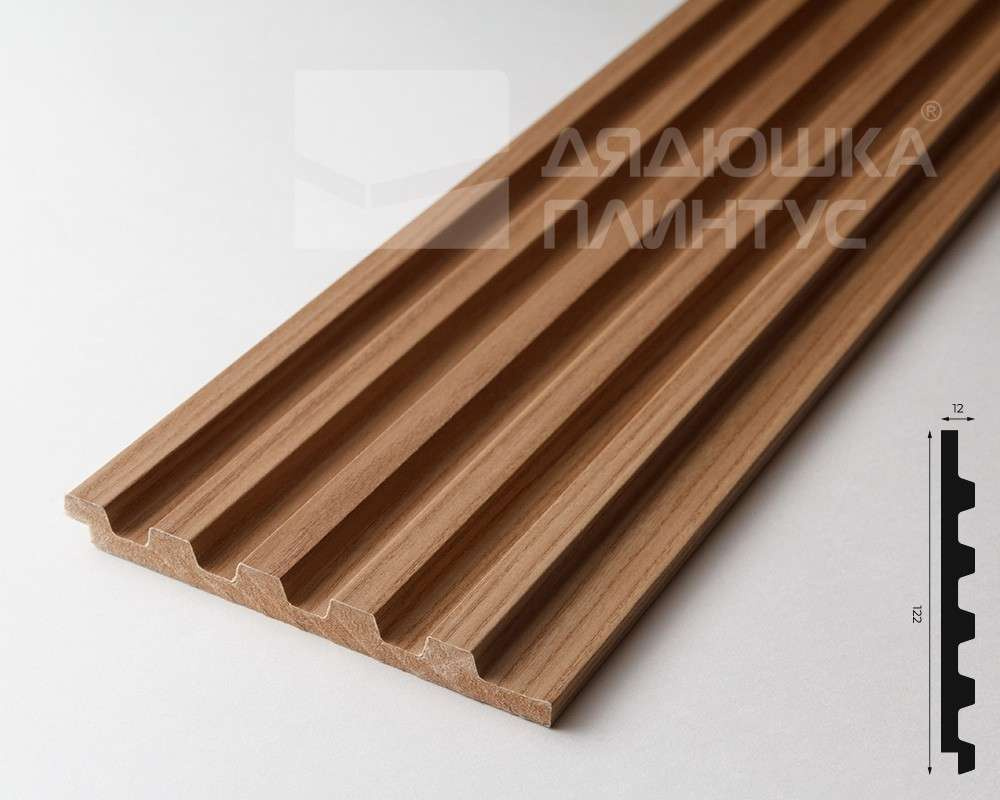 Панель МДФ ACUPAN 61.08.122501.95 трапеция 12х122х2760 мм Эльм натуральный