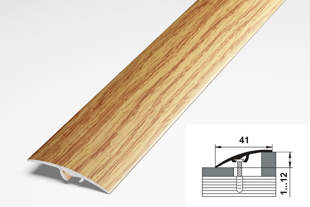 Порог разноуровневый ПР 06.1800.084 Дуб универсальный