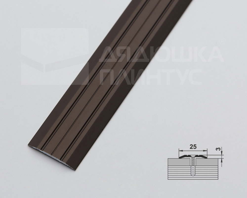 Порог одноуровневый ПС 01.2700.204л Бронза