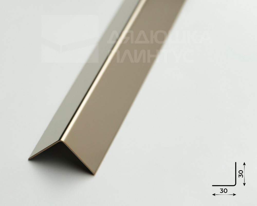 Профиль окантовочный ПУ 30НСЗ(304).2700.042 2,7 м Шампань
