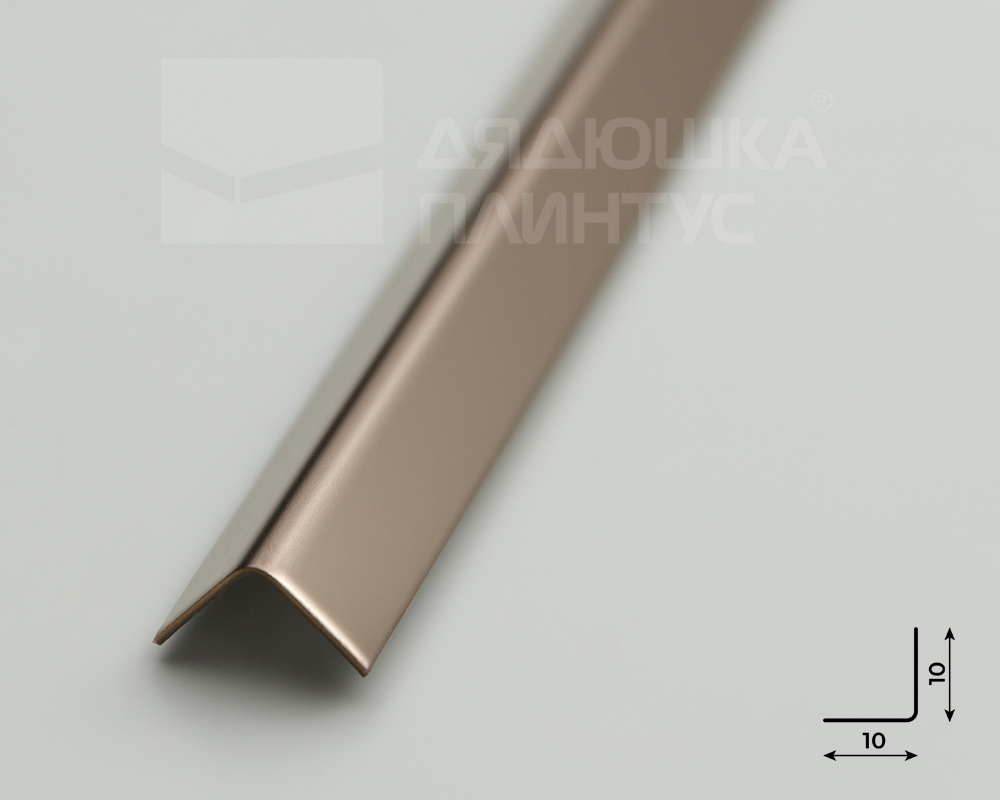 Профиль окантовочный ПУ 10НСЗ(304).2700.004 2,7 м Бронза