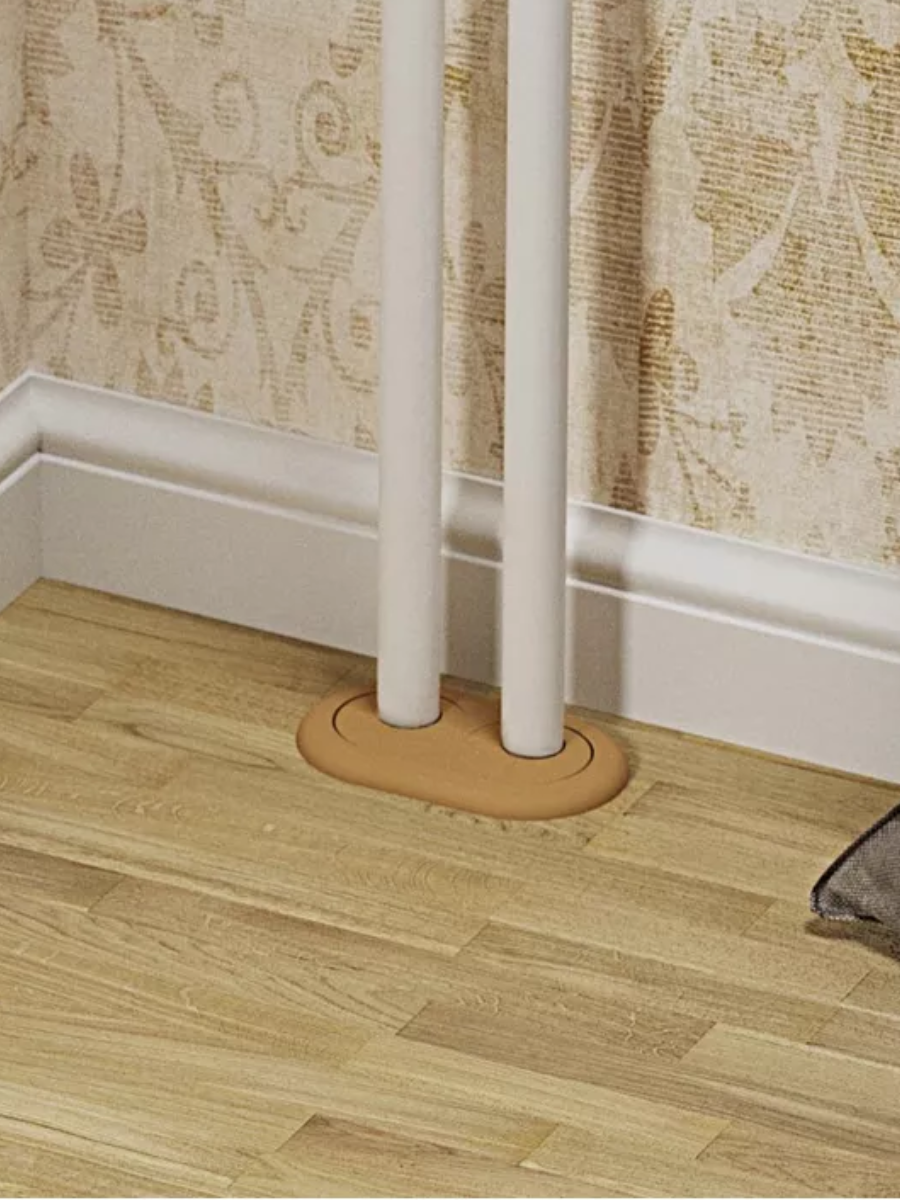 Двойной обвод для труб ПВХ d20 Белый