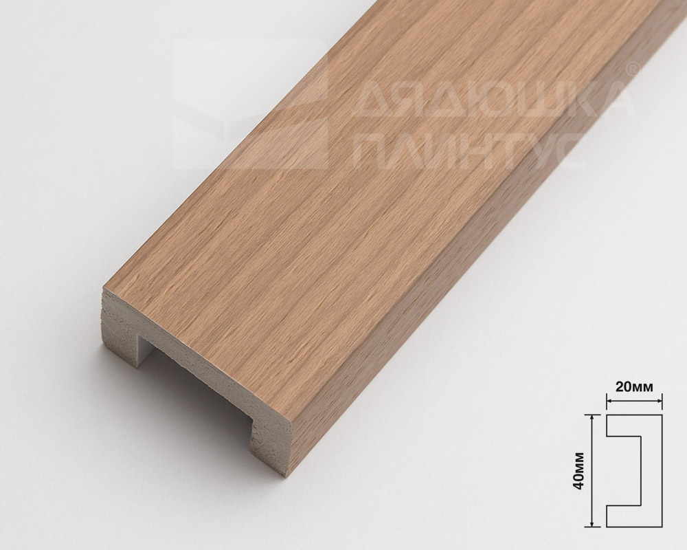 Молдинг из полистирола высокой плотности HI-WOOD LB40 BR417 40х20ммх 2,7м