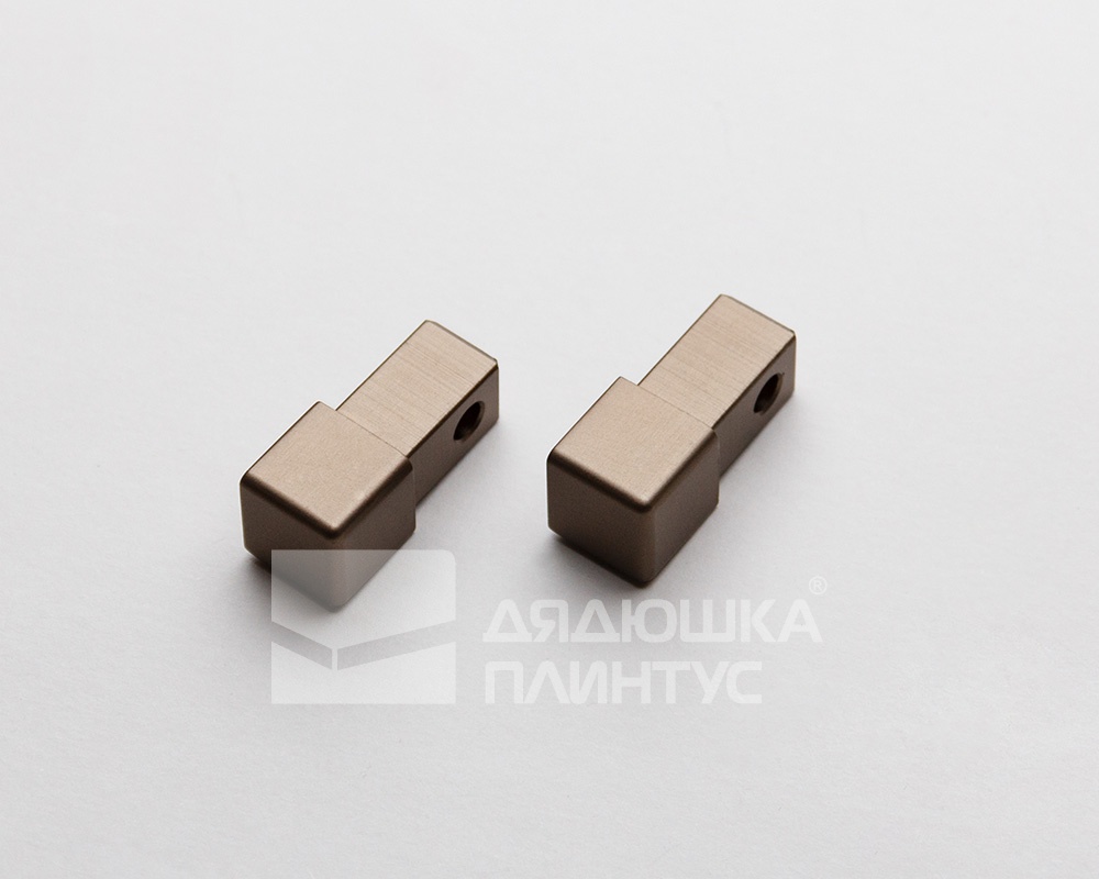 Капсула для прямоугол. профиля 10 мм Анод Титан. CPJQSAT 10/2