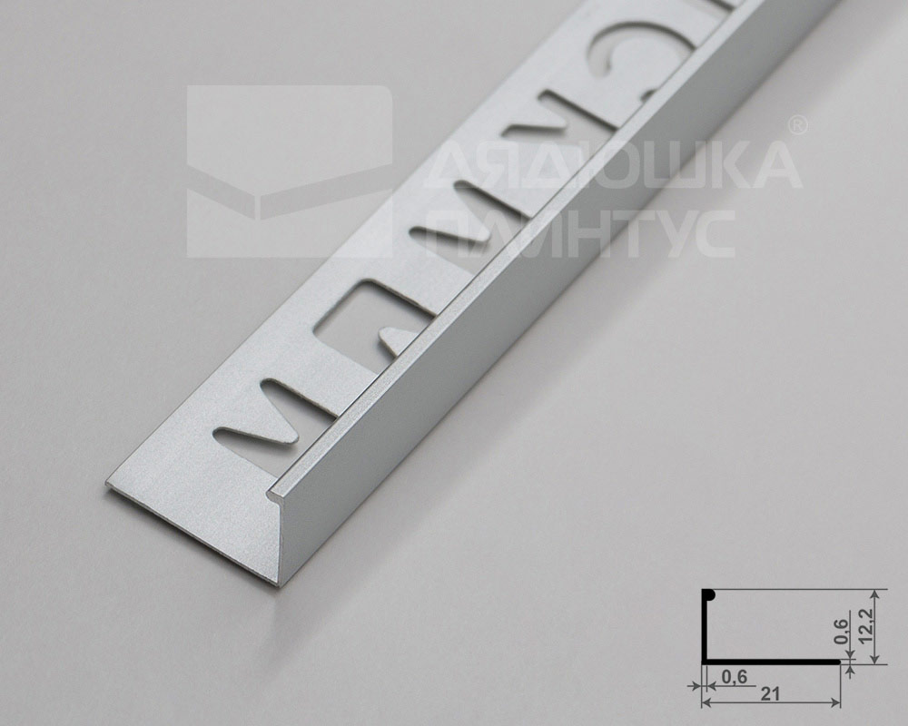 Профиль окантовочный Волшебная палочка Expert MSPKE 01-12.2700.01L 12мм 2,7м Серебро Люкс