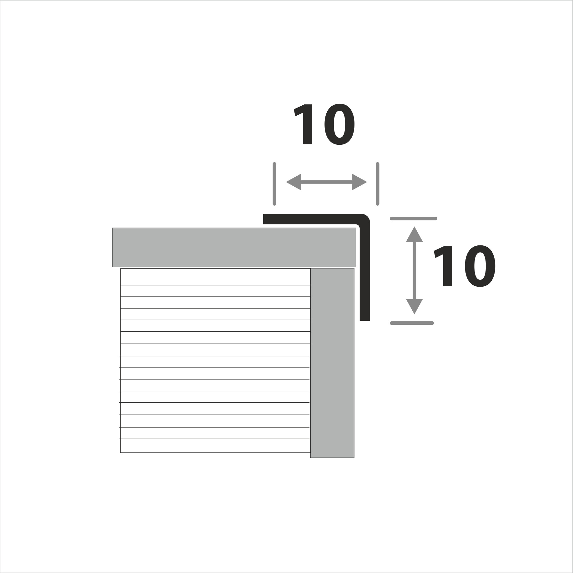 Профиль окантовочный ПУ 10НСМ(304).2700.004 2,7 м Бронза
