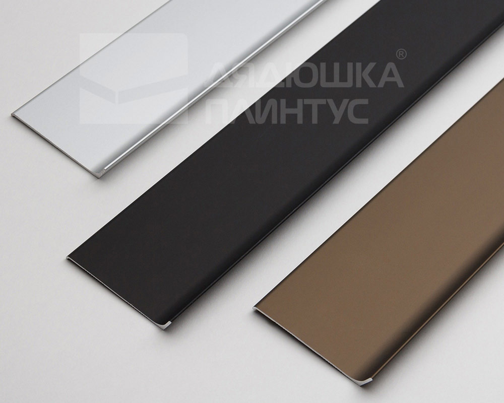 Плинтус алюминиевый Волшебная Палочка 60мм 3,0м Шампань матовая