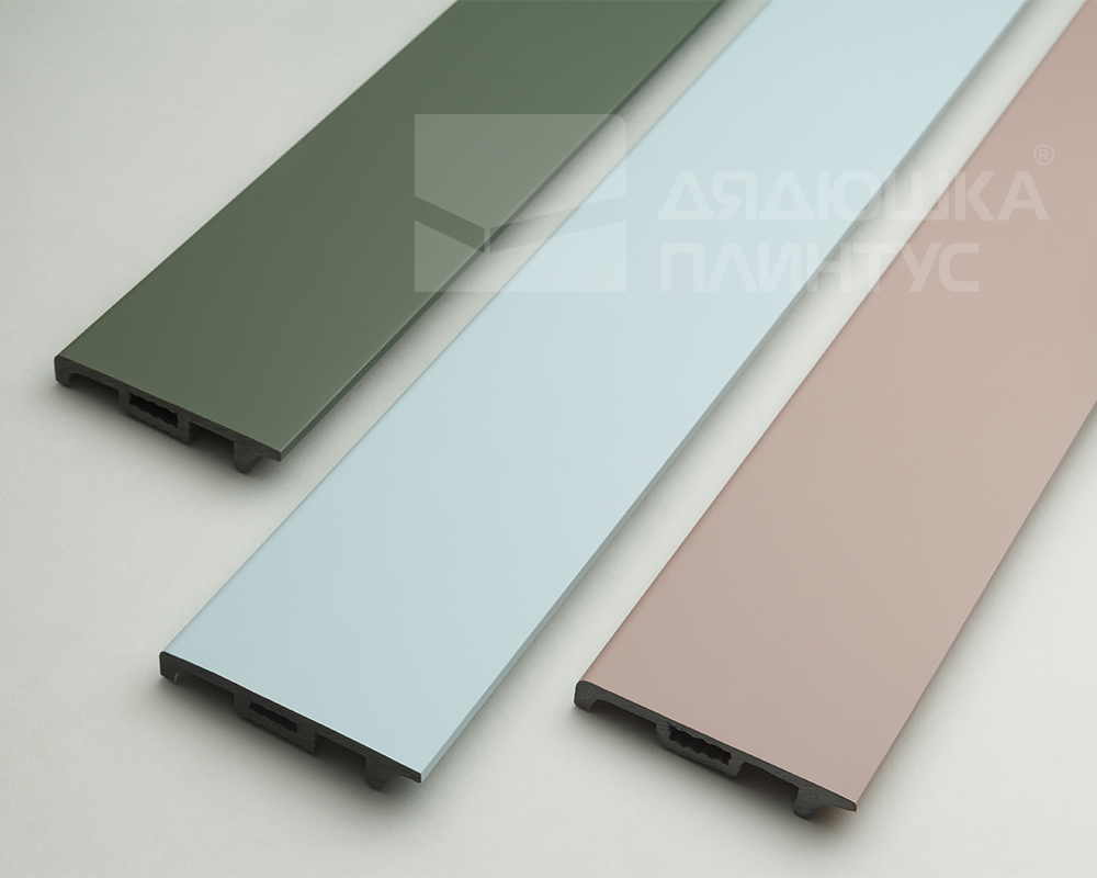 Плинтус Волшебная Палочка Самоцветы 81мм 2,0м. RAL 9003. Цвет 401