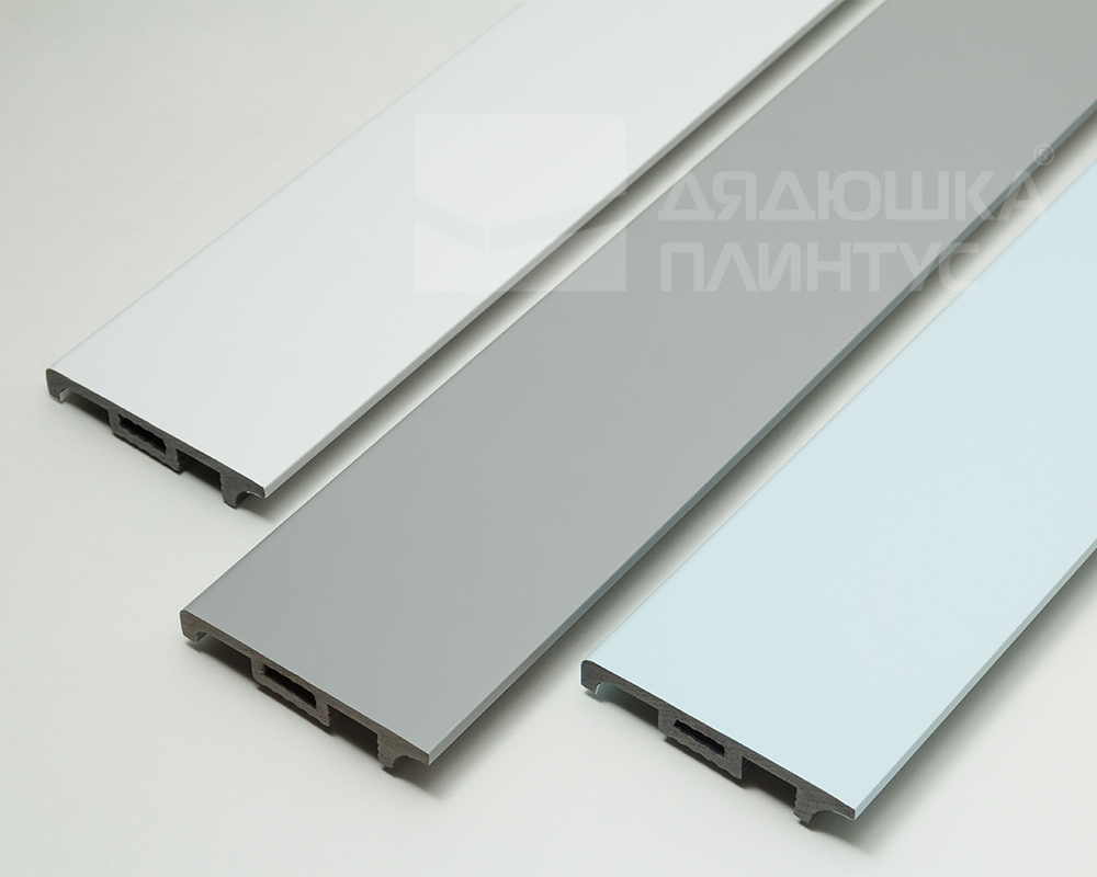 Плинтус Волшебная Палочка Самоцветы 81мм 2,0м. RAL 9003. Цвет 401