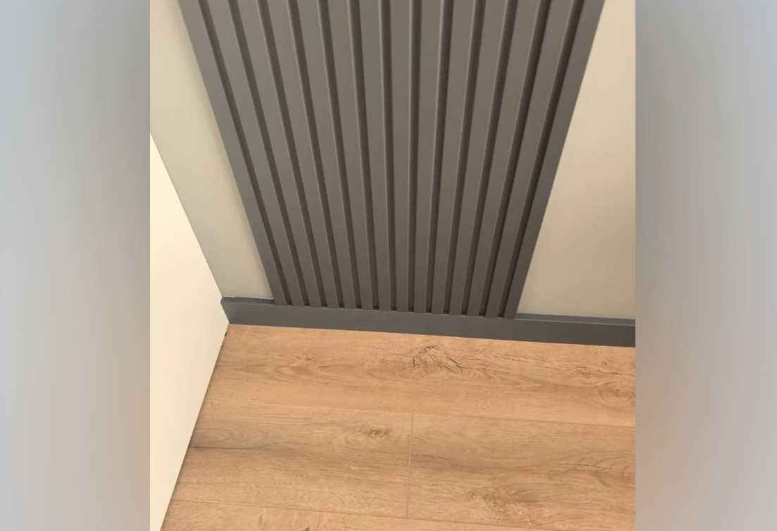 Плинтус МДФ Волшебная палочка. Гарден .144 Санторини серый