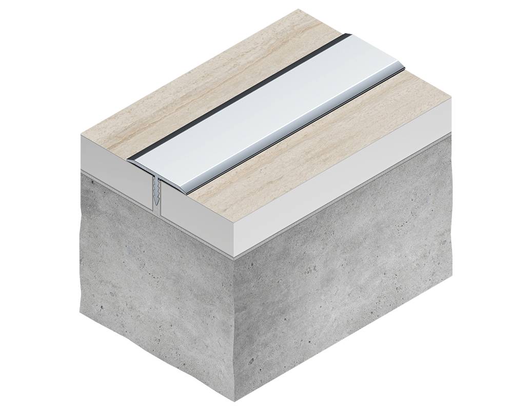 PV101-45 Профиль T-образный плоский Серебро блестящее браш 10мм х 2.7