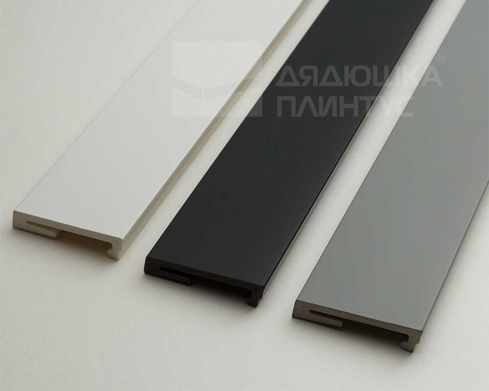 Плинтус напольный Salag Alpha 100 Серый 2,4м