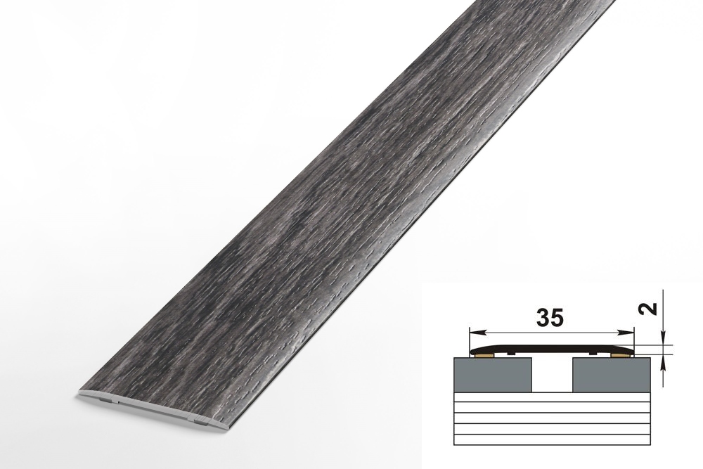 Порог одноуровневый ЛС 35.1800.4823 Дуб каменный