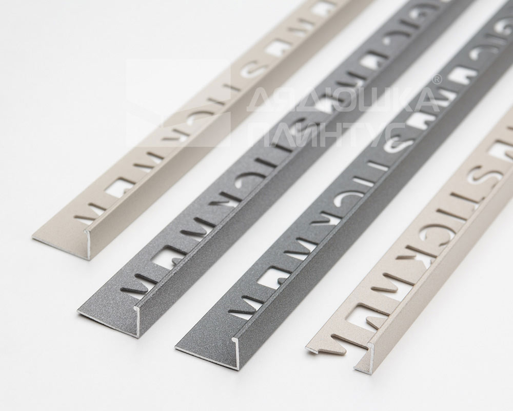 Профиль окантовочный Волшебная палочка MSPK 01.2700.021P Зеркальный антрацит