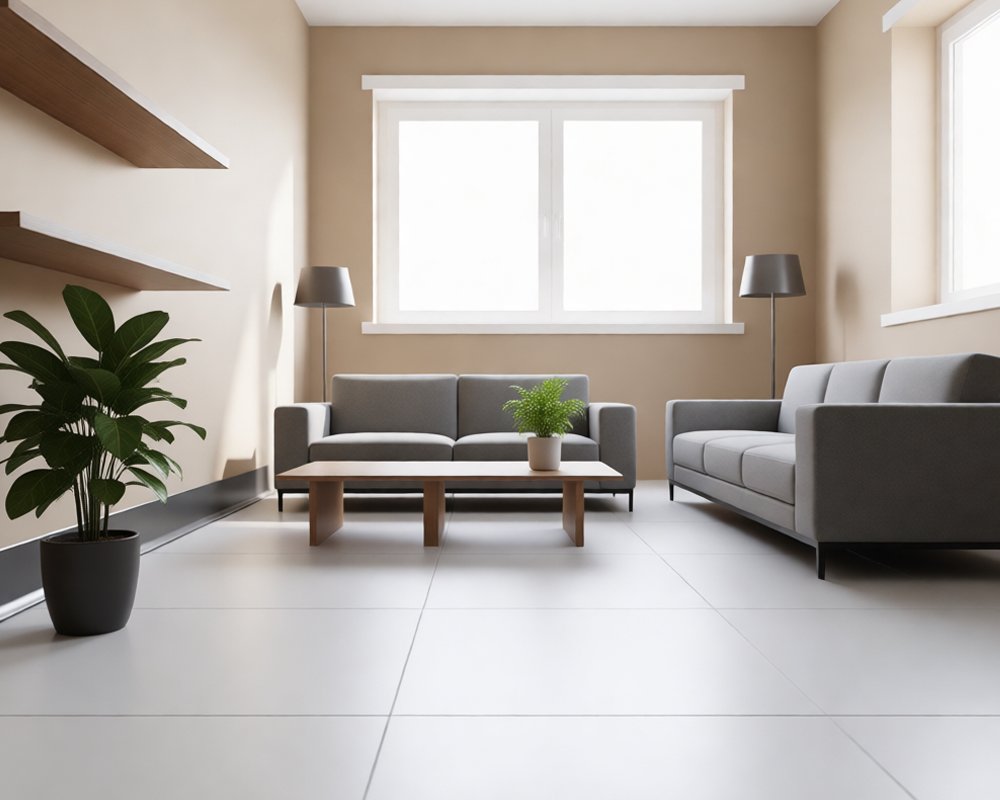 Алюминиевый плинтус AKBD40-SA 2,5м Муар антрацит