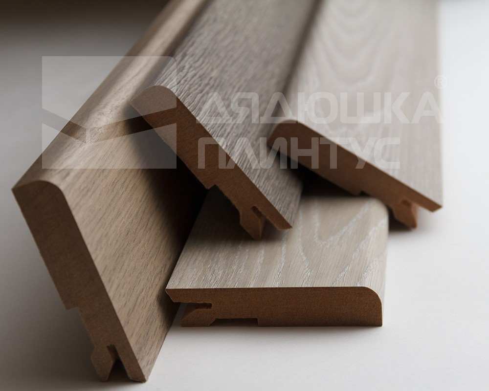 Плинтус МДФ Лука Пл 100-1МДФ.2700.Point line 24046 Дуб мелфорд грей