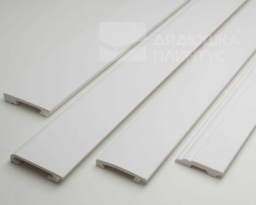 Плинтус СОЛИД 1 UHD 19/80С 80*15*2000 Белый под покраску