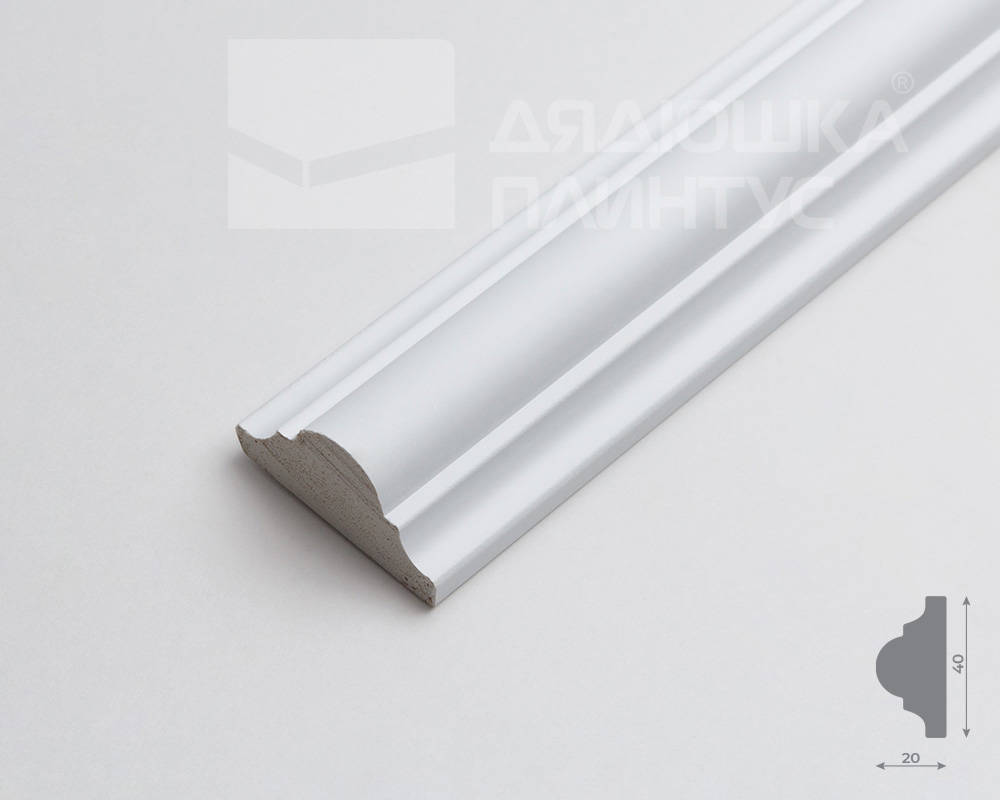 Молдинг Волшебная палочка MSST 107 38*18*2000мм Белый под покраску