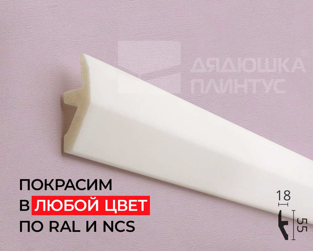 Молдинг NMC W1 55*20*2000. Окраска включена в стоимость