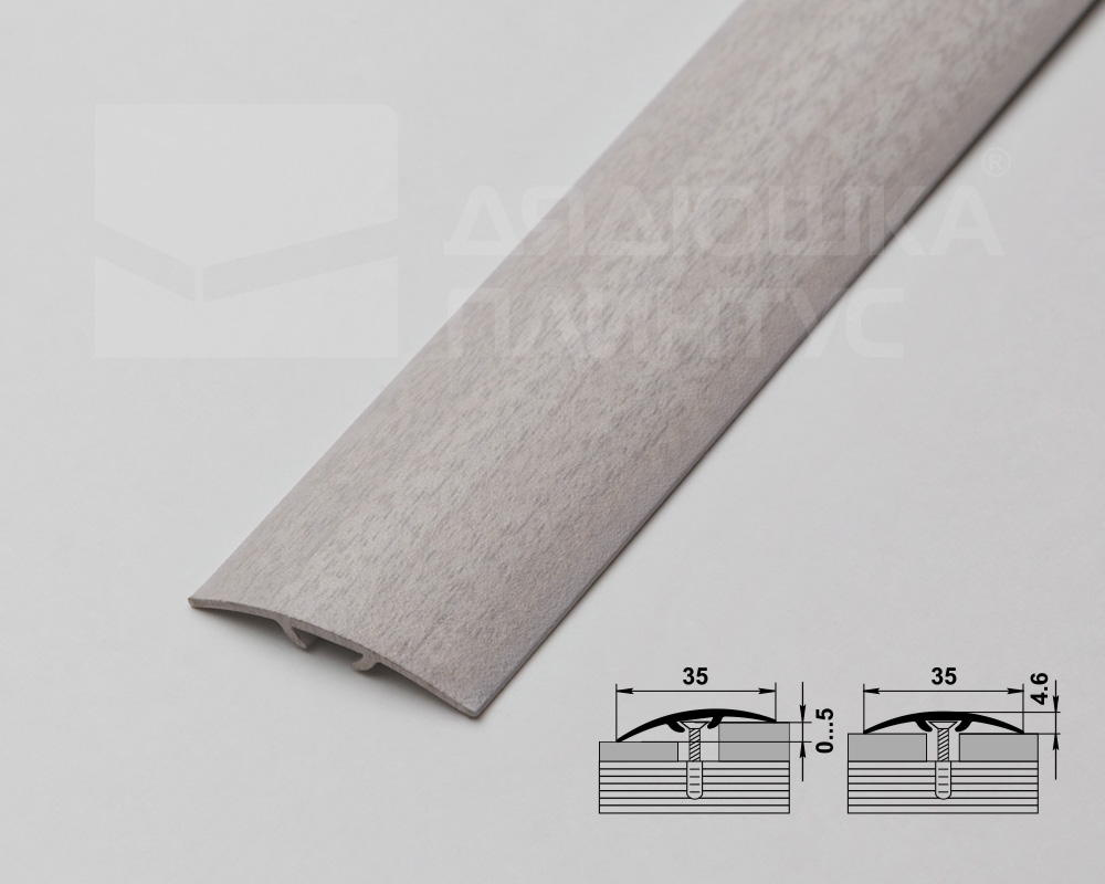 Порог одноуровневый ПС 04-3.2700.2106 Ясень белый