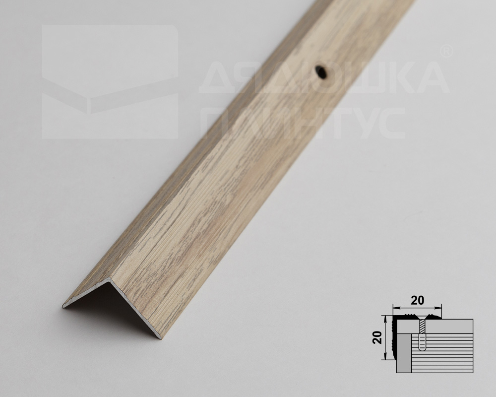 Порог угловой ПУ 05.2700.289 Клен беленый