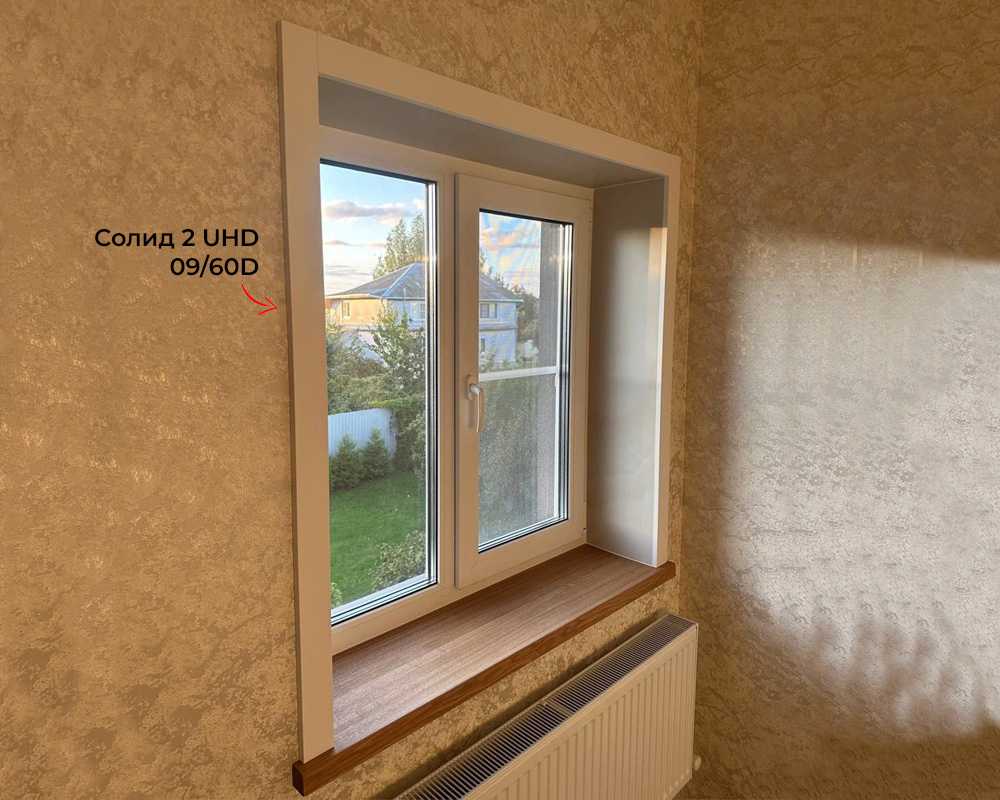 Молдинг Солид из полимера ультравысокой плотности 2 UHD 09/60D, белый, 2м