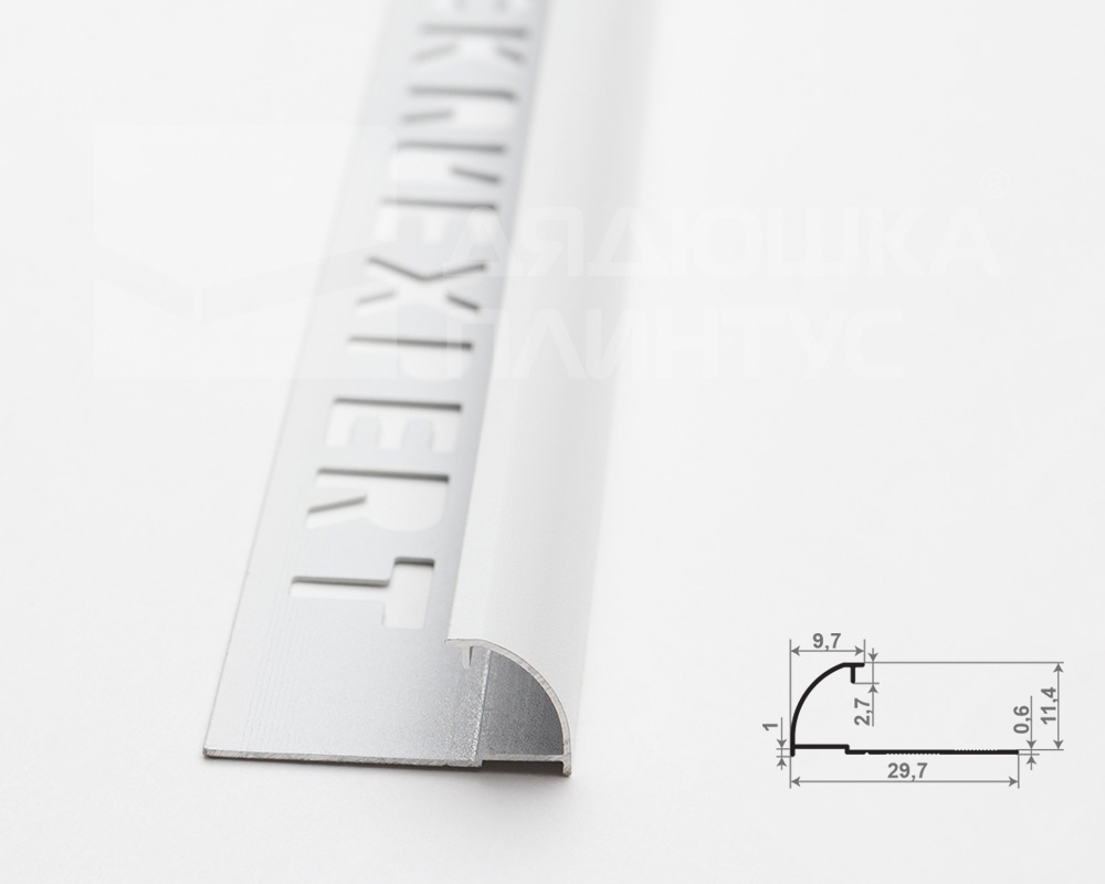 Профиль окантовочный Волшебная палочка Expert MSPKE 03-9.2700.16 10мм 2,7м Белый