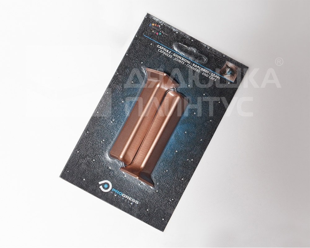 Угол внешний для плинтуса Крац медь 80 мм REZCTRS 80/2