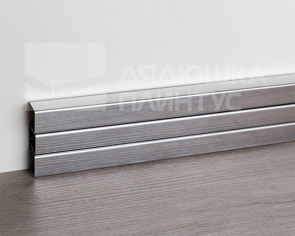 Плинтус из нержавеющей стали Пл 60-3НСП.2700.001