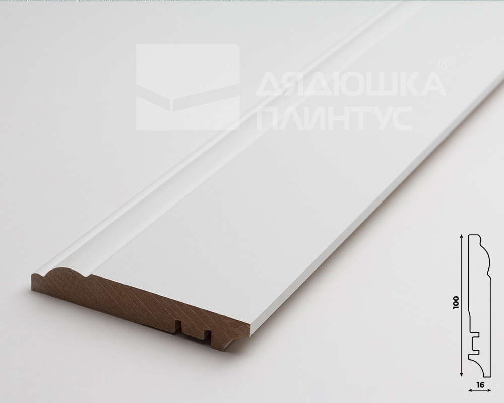 Плинтус МДФ ХАННАХОЛЗ 100401 100мм 2,4м. Окраска включена в стоимость