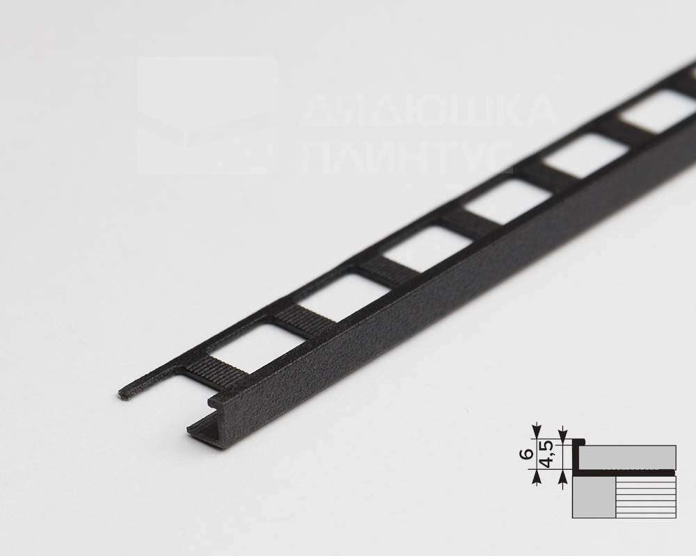 Профиль окантовочный ПК 01-6.2700.215 Черный