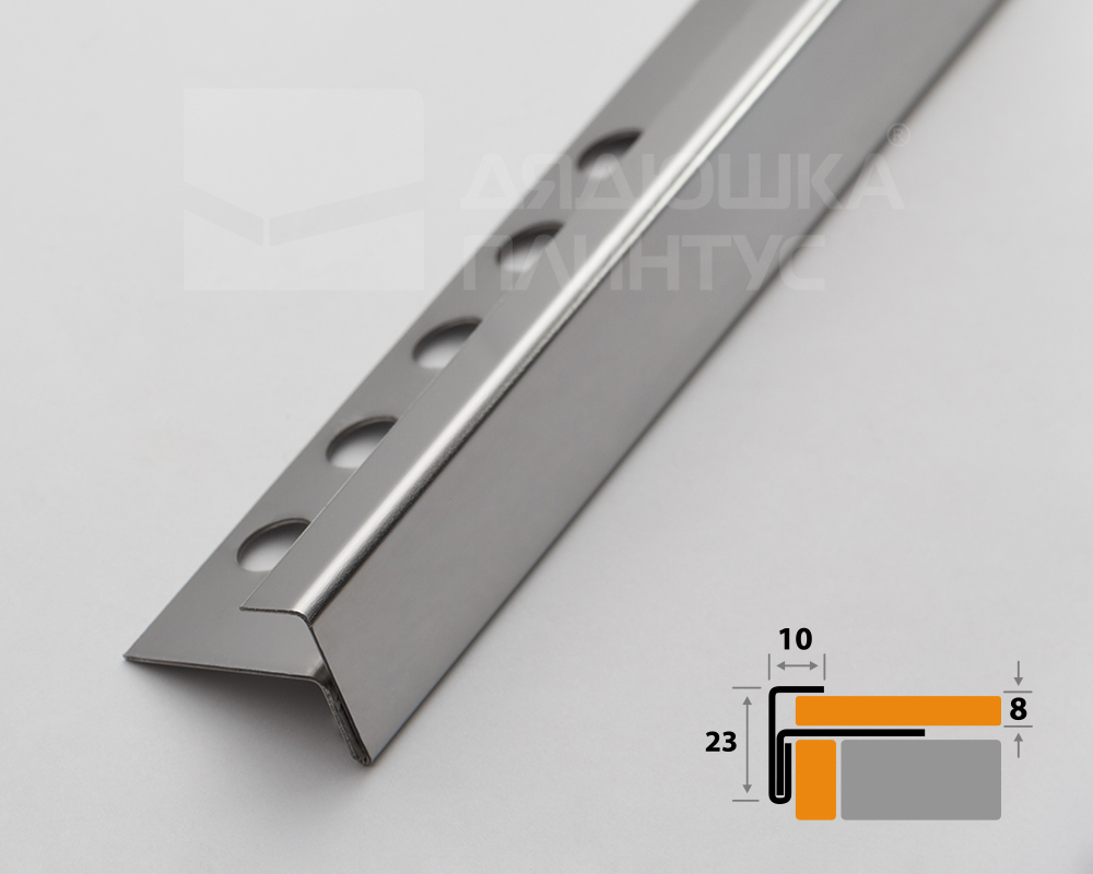 Профиль угловой ПУ 13-8НСП.2700.001 Полированный