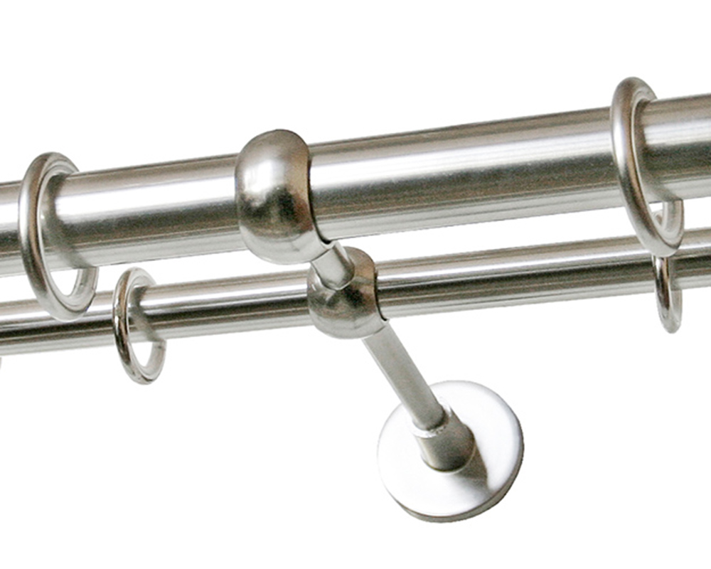 Карниз двухрядный кованый УЮТ d25мм 4,0м Сталь