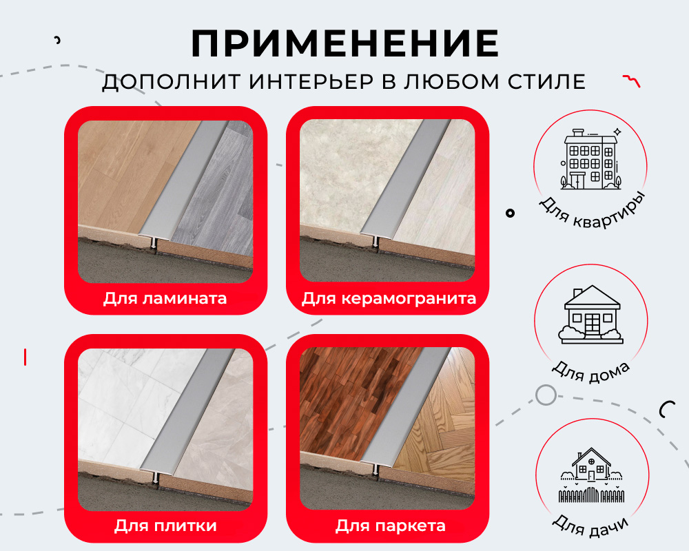 Т-образный порог MAGIC STICK. 20 мм 0,9 м Ясень серый