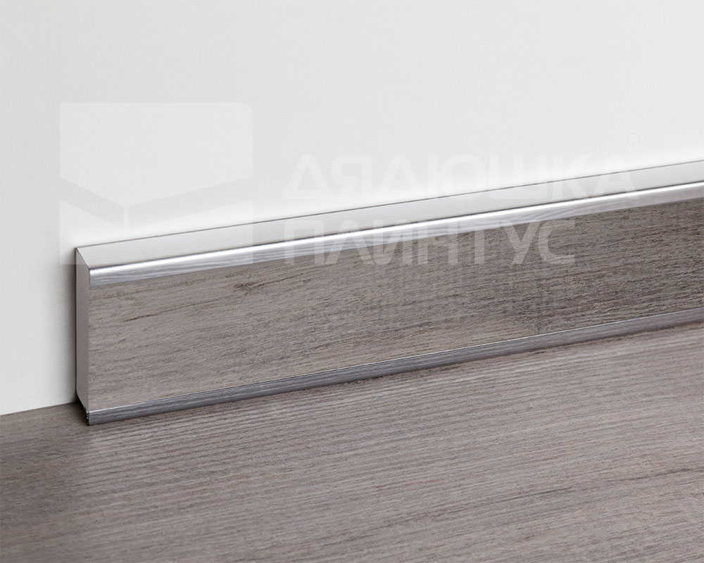 Плинтус из нержавеющей стали Пл 60-2НСП.2700.001