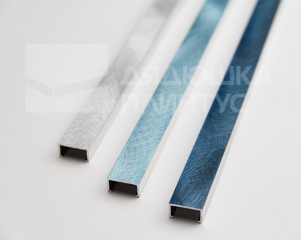 Профиль алюминиевый П-образный Alumacer 9*17мм 2,5м Бирюзовый