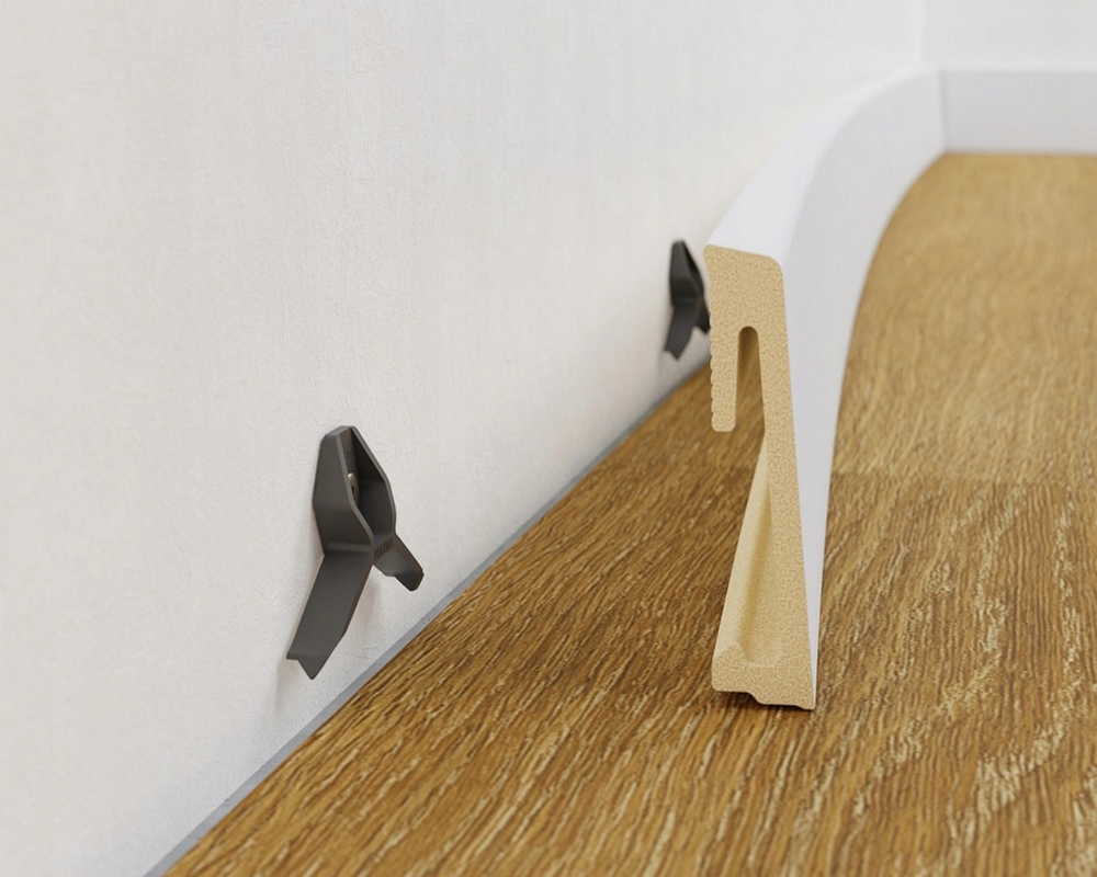 Плинтус напольный Salag Alpha 60*15*2200 мм AP61M1 Белый